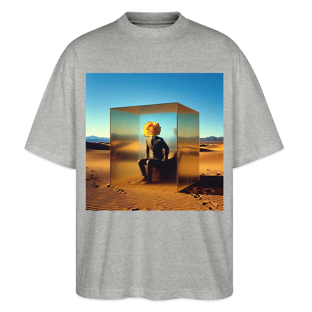 Gefühle unter Glas | Stanley/Stella Oversized Unisex Bio T-Shirt Blaster - Grau meliert