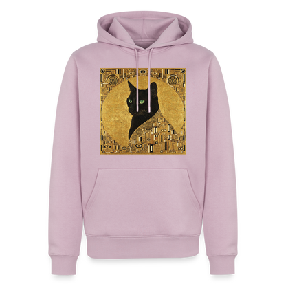 Adele… aber sie schnurrt – Goldene Katze à la Klimt | Männer Premium Hoodie - Altrosa