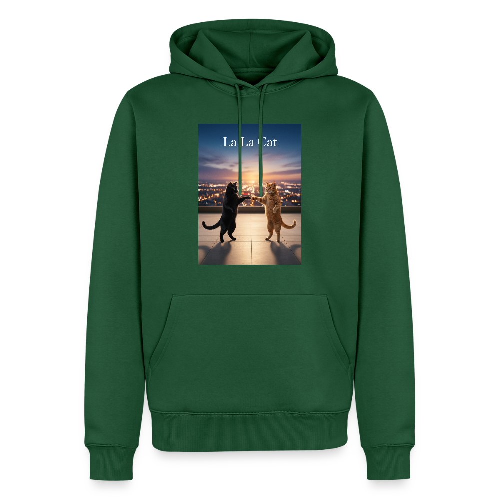 La La Cat – Tanz über den Dächern | Männer Premium Hoodie - Flaschengrün