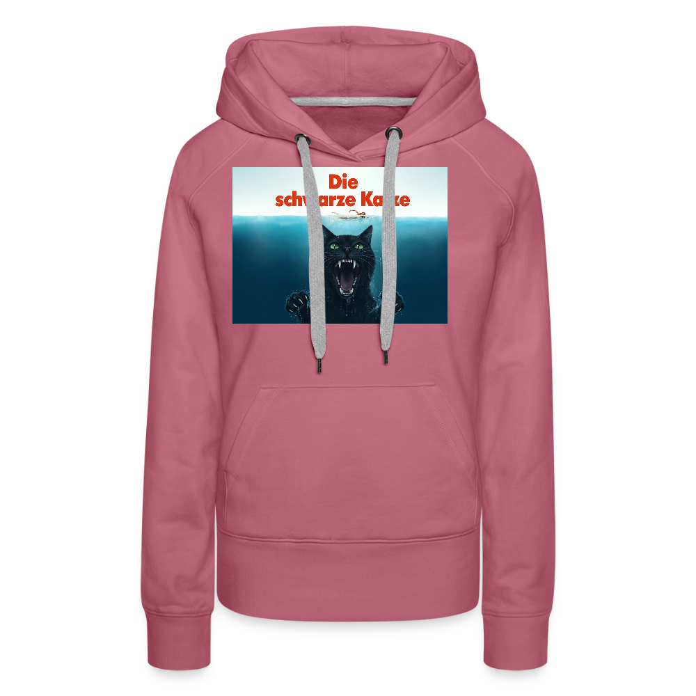 Die schwarze Katze – Krümel taucht auf | Frauen Premium Hoodie - Malve