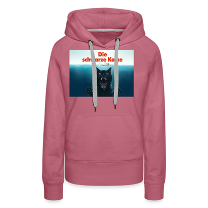 Die schwarze Katze – Krümel taucht auf | Frauen Premium Hoodie - Malve