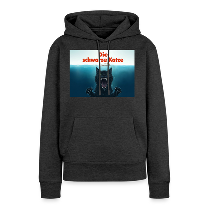 Die schwarze Katze – Krümel taucht auf | Frauen Premium Hoodie - Anthrazit meliert