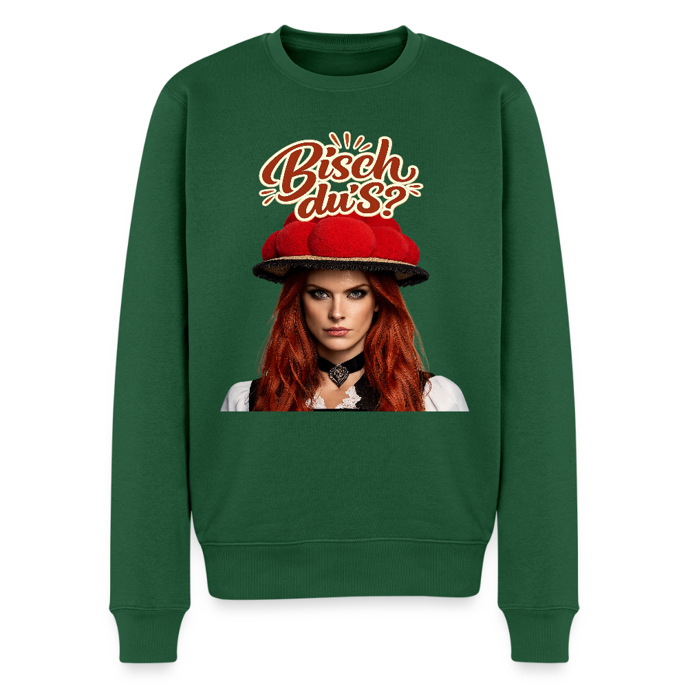 Bisch du’s? – Schwarzwaldmädel |  Männer Premium Pullover - Flaschengrün