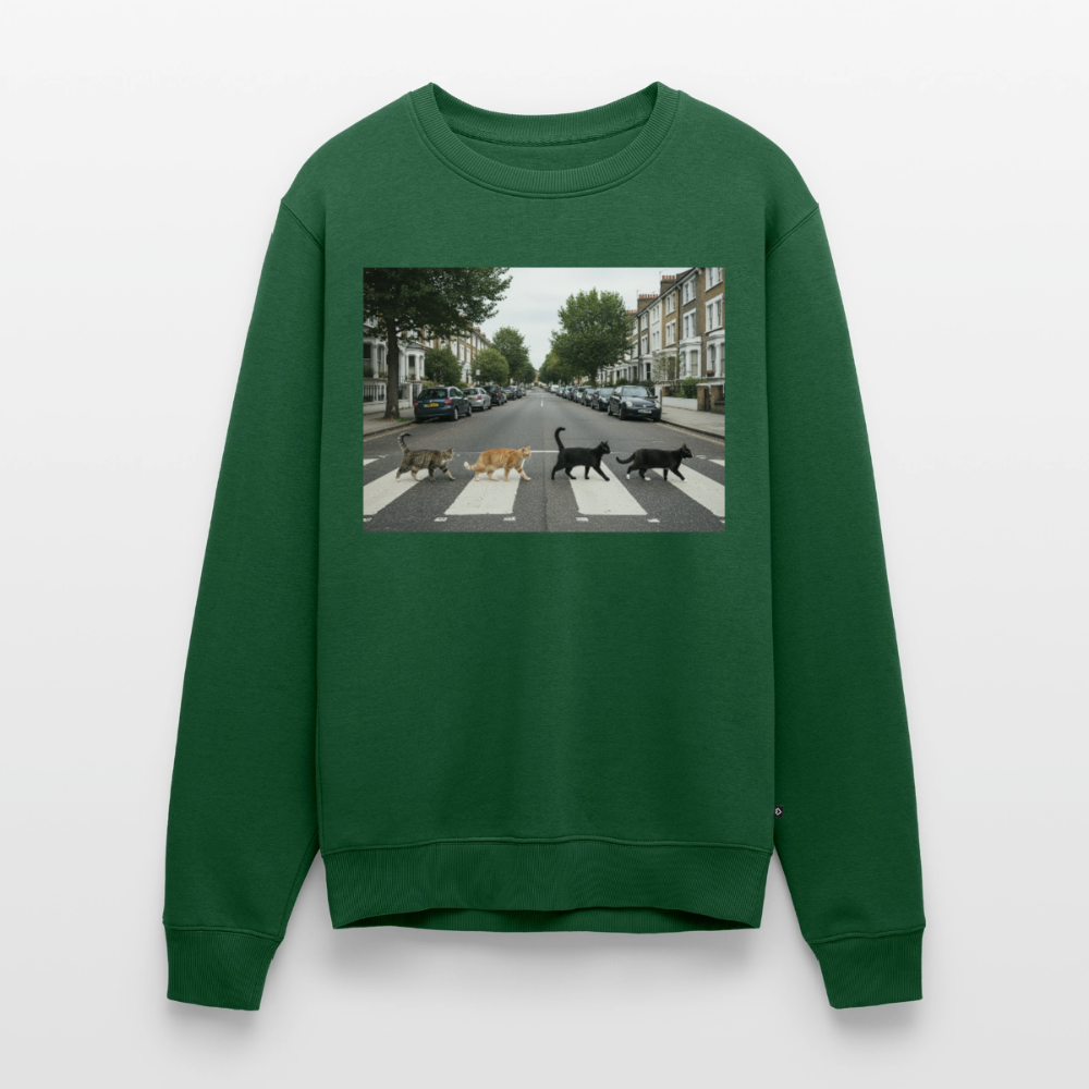The Purrfect Crossing – Wir waren vor der Band da |  Männer Premium Pullover - Flaschengrün