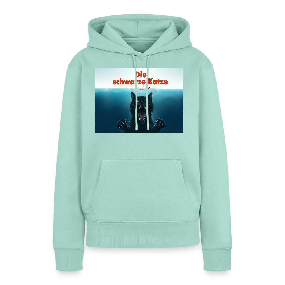 Die schwarze Katze – Krümel taucht auf | Frauen Premium Hoodie - Mint 