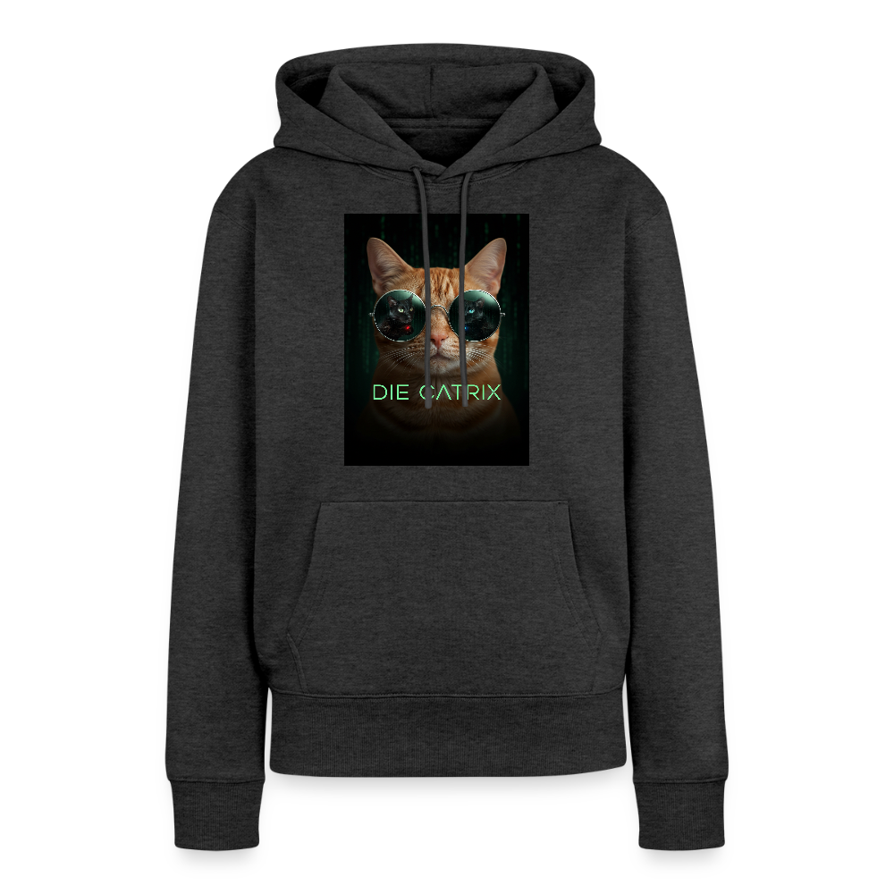 Die Catrix – Krümel erwacht | Frauen Premium Hoodie - Anthrazit meliert