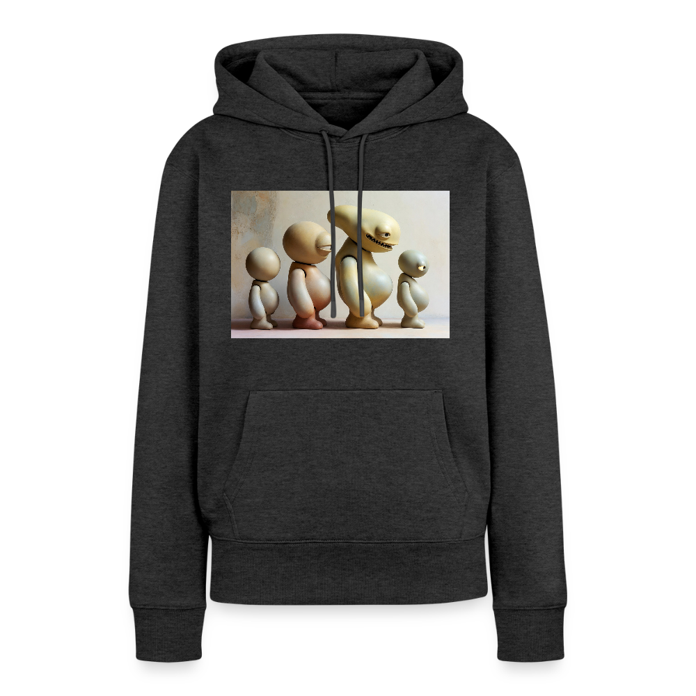 So wachsen wir also | Frauen Premium Hoodie - Anthrazit meliert