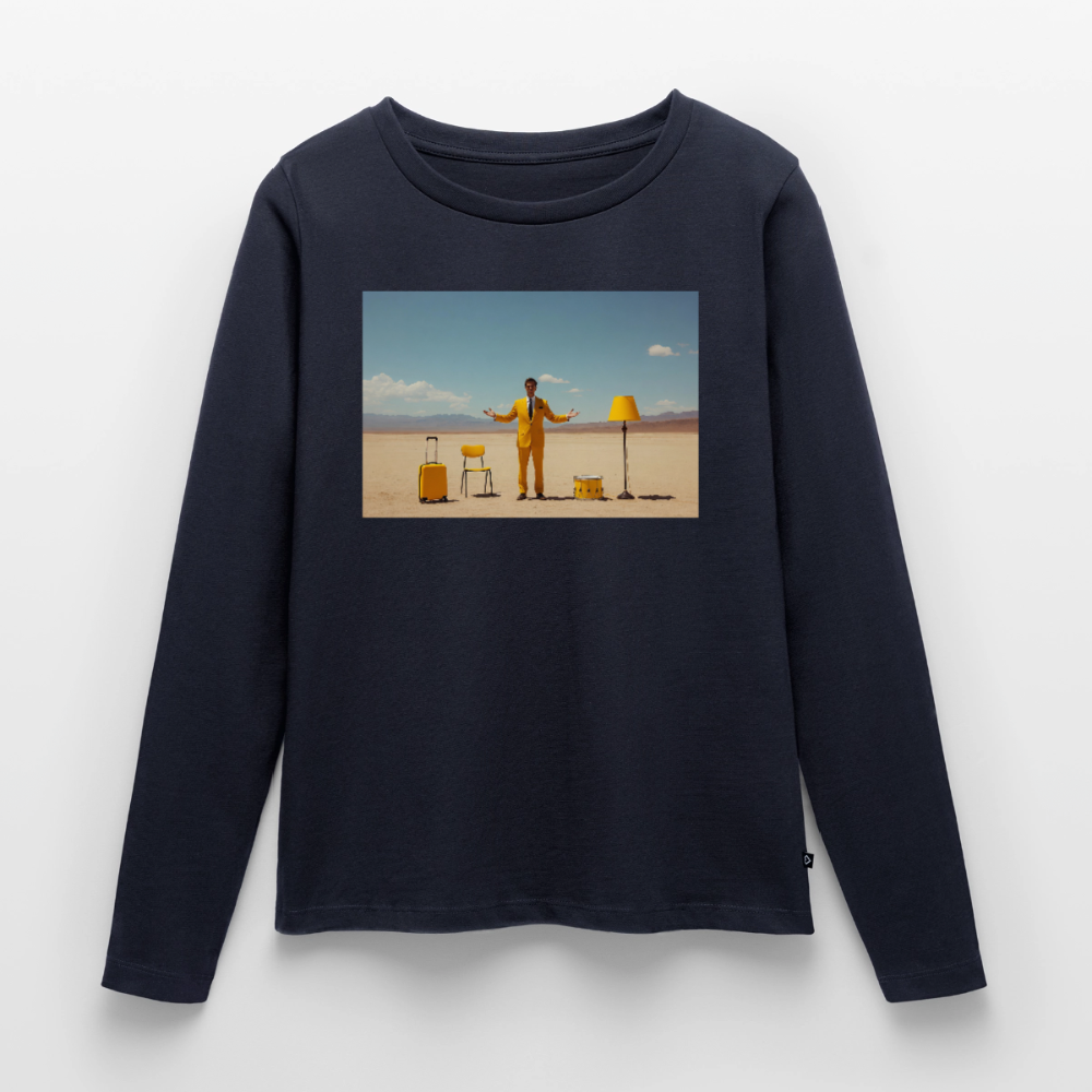 Alles im Griff (theoretisch) | Frauen Premium Bio Langarmshirt - Navy