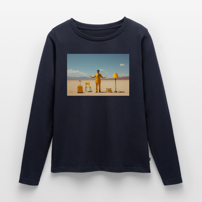 Alles im Griff (theoretisch) | Frauen Premium Bio Langarmshirt - Navy