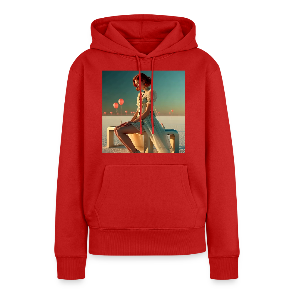 Leise Gedanken bei lauter Farben | Frauen Premium Hoodie - Rot