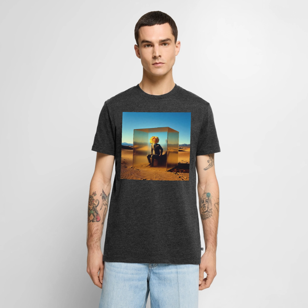 Gefühle unter Glas | Männer Premium T-Shirt - Anthrazit meliert