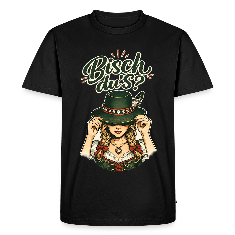 Bisch du’s? – Der Blick sagt alles | Männer Premium T-Shirt - Schwarz