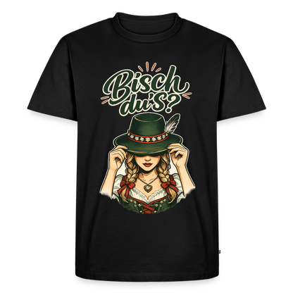 Bisch du’s? – Der Blick sagt alles | Männer Premium T-Shirt - Schwarz