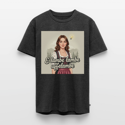 E Lambe, lambe, uffelambe – Alemannischer Geistesblitz | Männer Premium T-Shirt - Anthrazit meliert