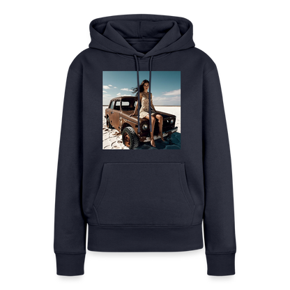 Warten auf irgendwas | Frauen Premium Hoodie - Navy