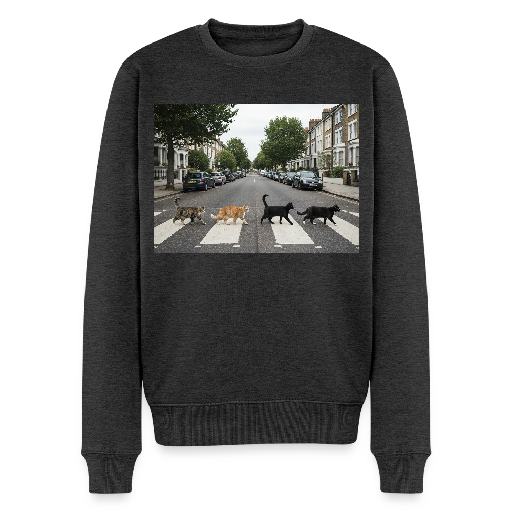 The Purrfect Crossing – Wir waren vor der Band da |  Männer Premium Pullover - Anthrazit meliert