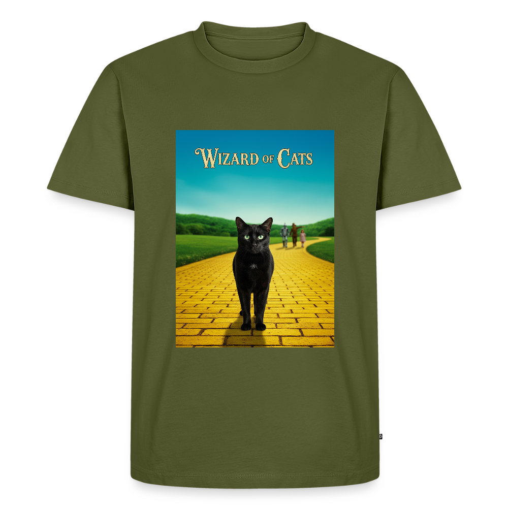 Wizard of Cats – Der gelbe Weg gehört Krümel | Männer Premium T-Shirt - Khaki