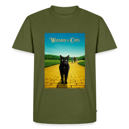 Wizard of Cats – Der gelbe Weg gehört Krümel | Männer Premium T-Shirt - Khaki