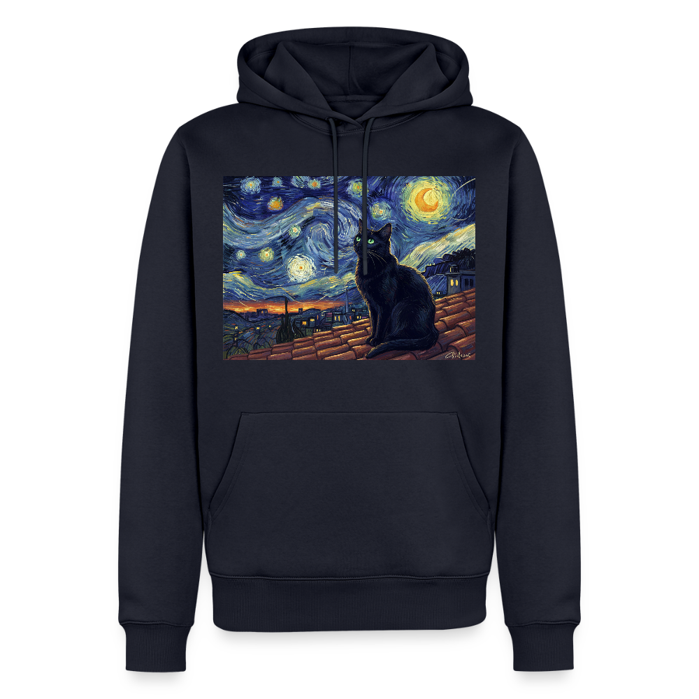 Sternennacht… aber die Katze denkt nach | Männer Premium Hoodie - Navy