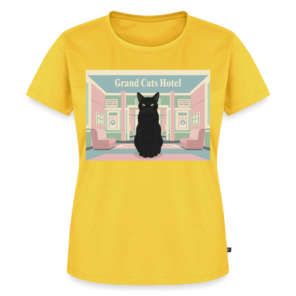 Grand Hotel Krümel | Frauen Premium T-Shirt - Gelb