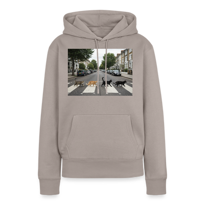 The Purrfect Crossing – Wir waren vor der Band da | Frauen Premium Hoodie - Taupe