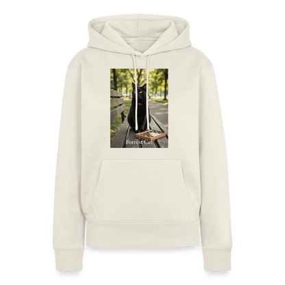 Forrest Cat – Krümel wartet | Frauen Premium Hoodie - Naturweiß