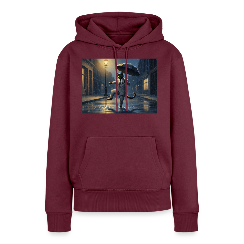 Krümel tanzt im Regen | Frauen Premium Hoodie - Burgunderrot