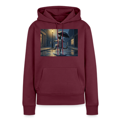 Krümel tanzt im Regen | Frauen Premium Hoodie - Burgunderrot