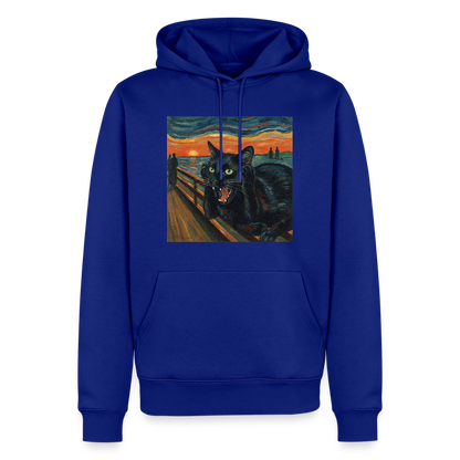 Der Schrei… aber die Katze hat’s zuerst gemerkt | Männer Premium Hoodie - Royalblau