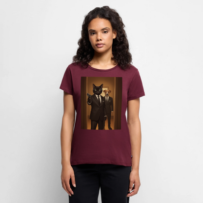 Krümel – Say Meow Again | Frauen Premium T-Shirt - Burgunderrot