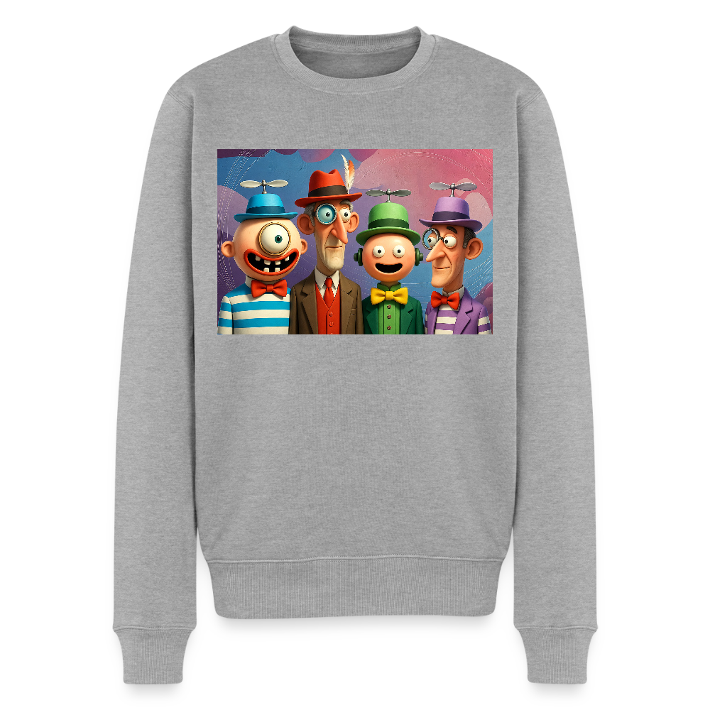 Gedankenkreise auf Hochtouren |  Männer Premium Pullover - Grau meliert