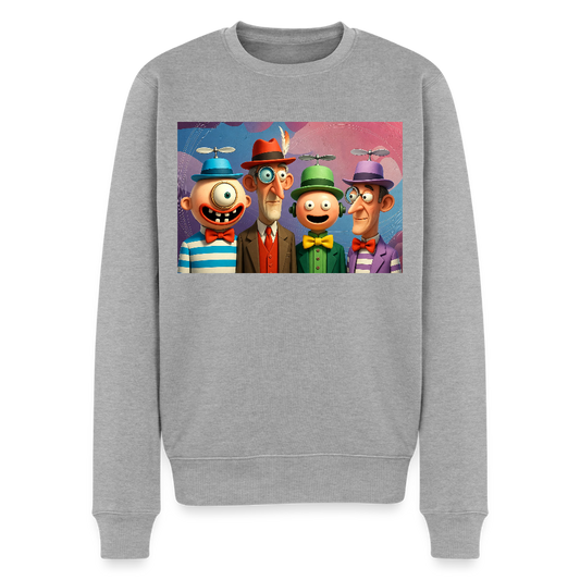 Gedankenkreise auf Hochtouren |  Männer Premium Pullover - Grau meliert