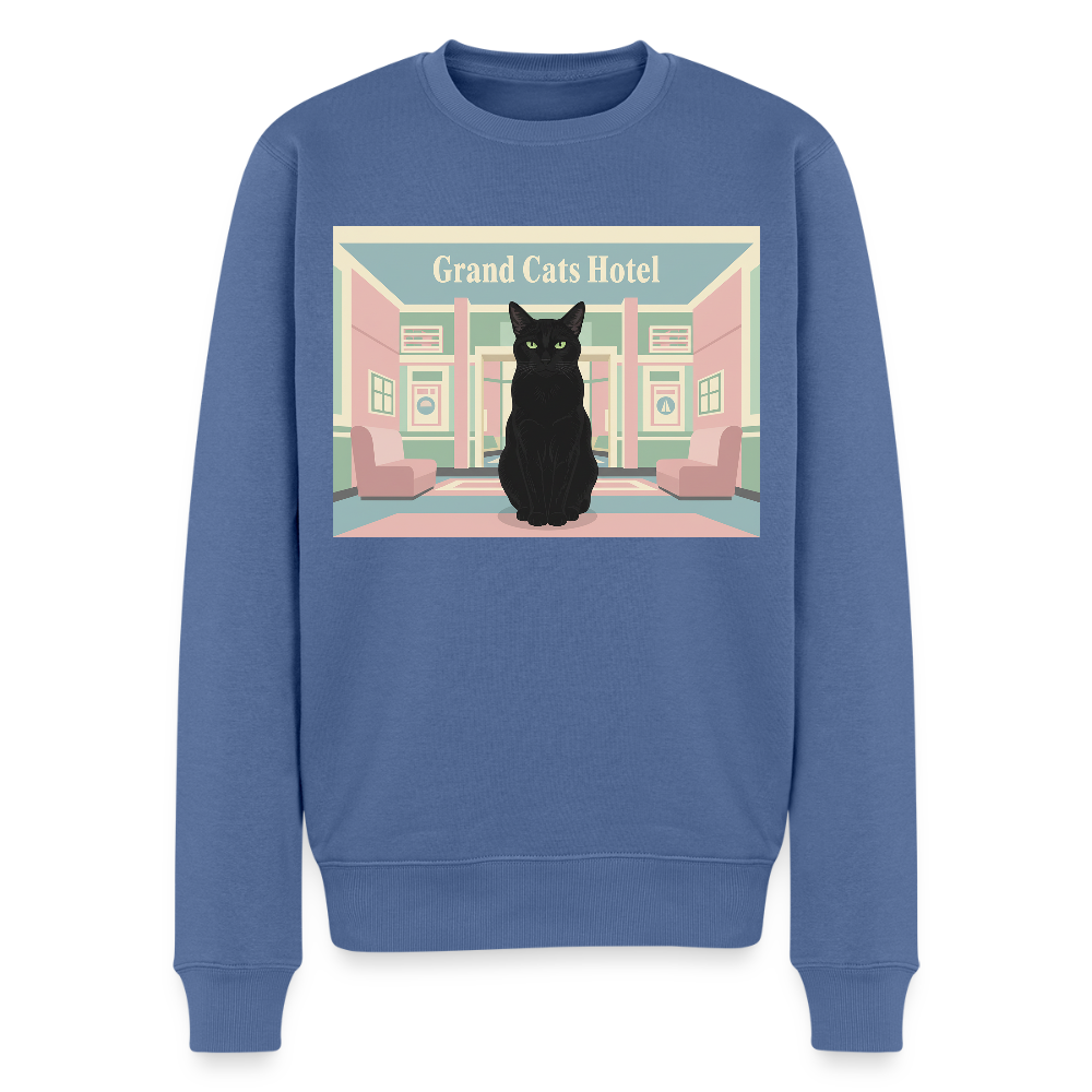 Grand Hotel Krümel |  Männer Premium Pullover - Taubenblau