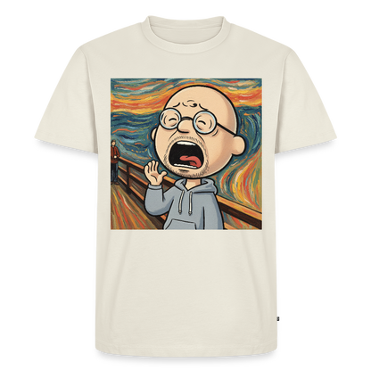 Der Schrei… aber heute bin ich dran | Männer Premium T-Shirt - Naturweiß