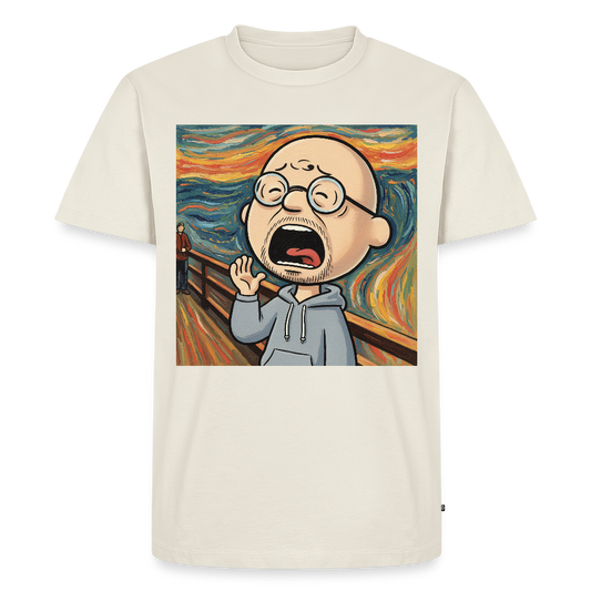 Der Schrei… aber heute bin ich dran | Männer Premium T-Shirt - Naturweiß