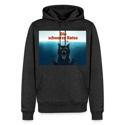 Die schwarze Katze - Krümel taucht auf | Männer Premium Hoodie - Anthrazit meliert