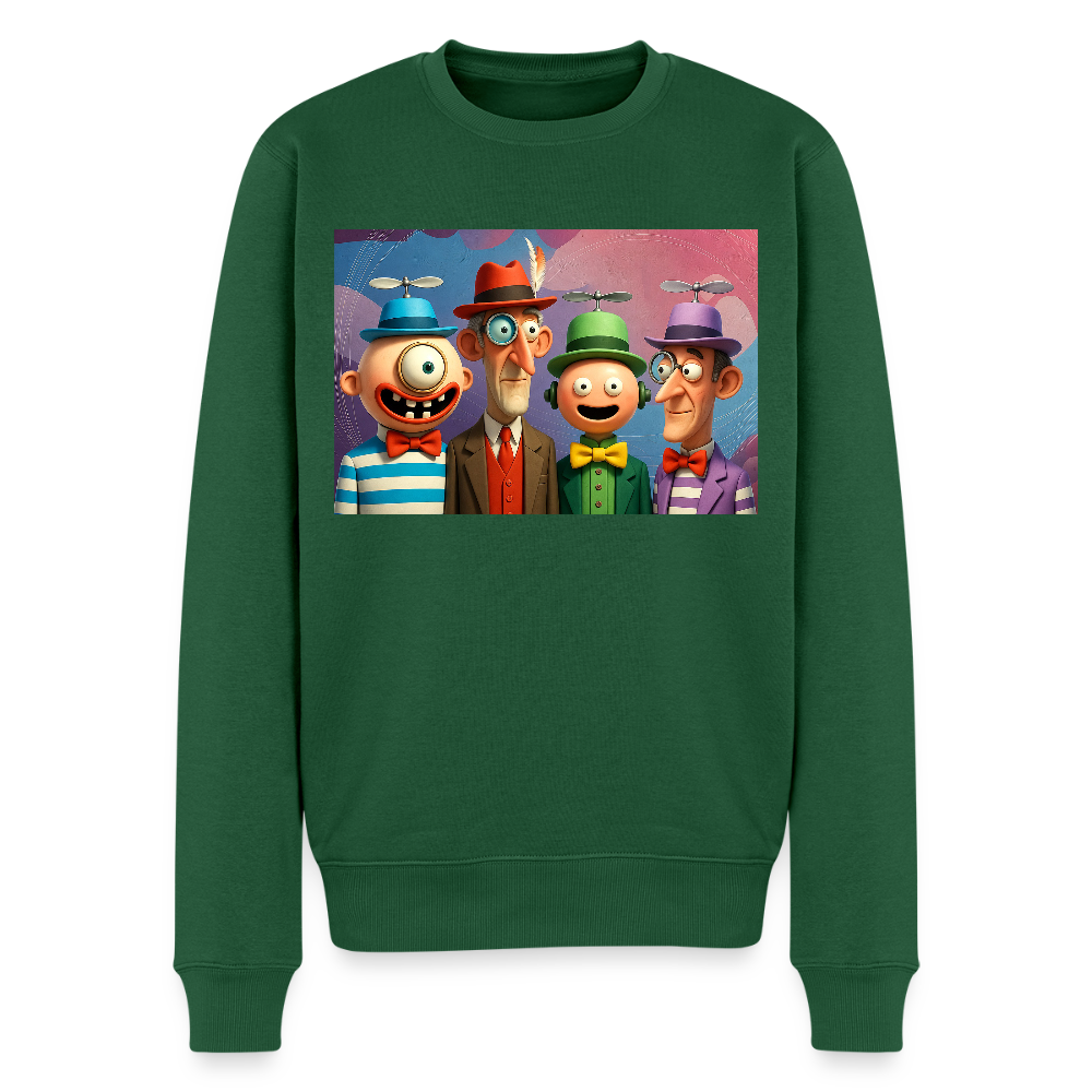 Gedankenkreise auf Hochtouren |  Männer Premium Pullover - Flaschengrün