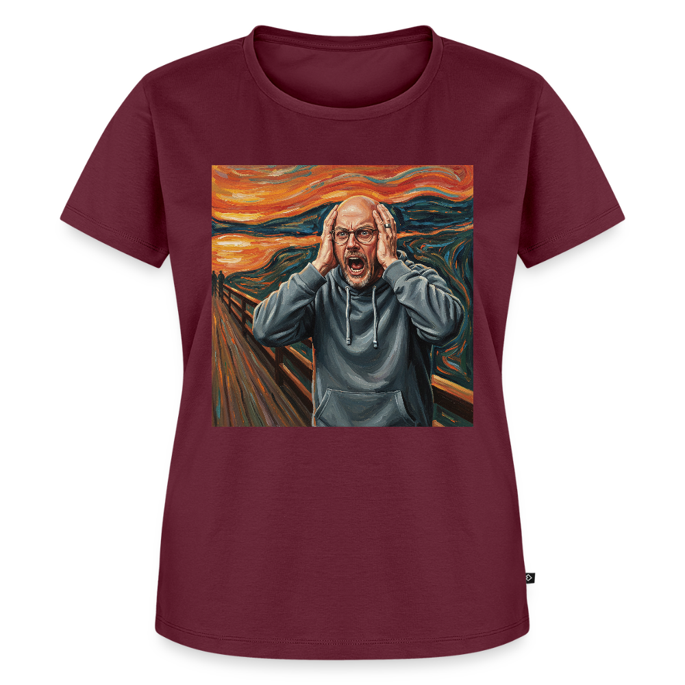 Der Schrei… wenn es wirklich reicht | Frauen Premium T-Shirt - Burgunderrot