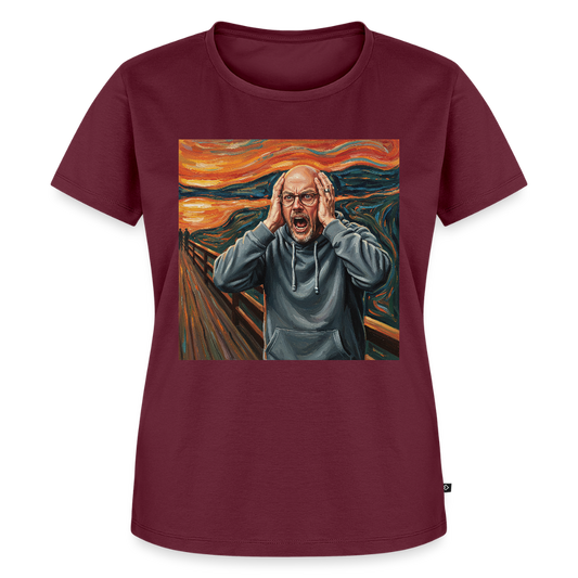 Der Schrei… wenn es wirklich reicht | Frauen Premium T-Shirt - Burgunderrot