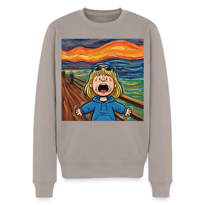 Der Schrei… manchmal bist du es selbst |  Männer Premium Pullover - Taupe