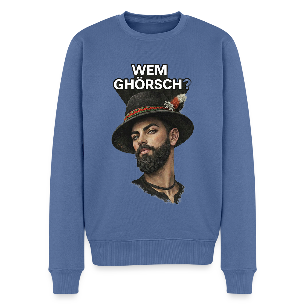 Wem ghörsch? – Alemannische Klärung |  Männer Premium Pullover - Taubenblau