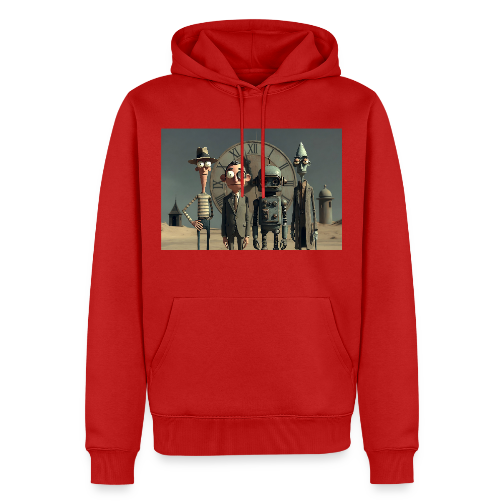 Pünktlich zu spät – Die seltsame Gesellschaft | Männer Premium Hoodie - Rot