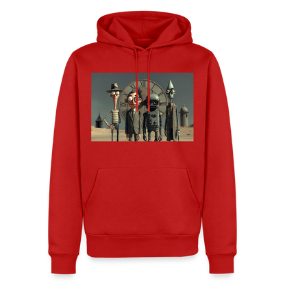 Pünktlich zu spät – Die seltsame Gesellschaft | Männer Premium Hoodie - Rot