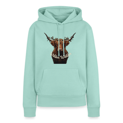 Wilder Wälder – Schwarzwald Highland Rind | Frauen Premium Hoodie - Mint 