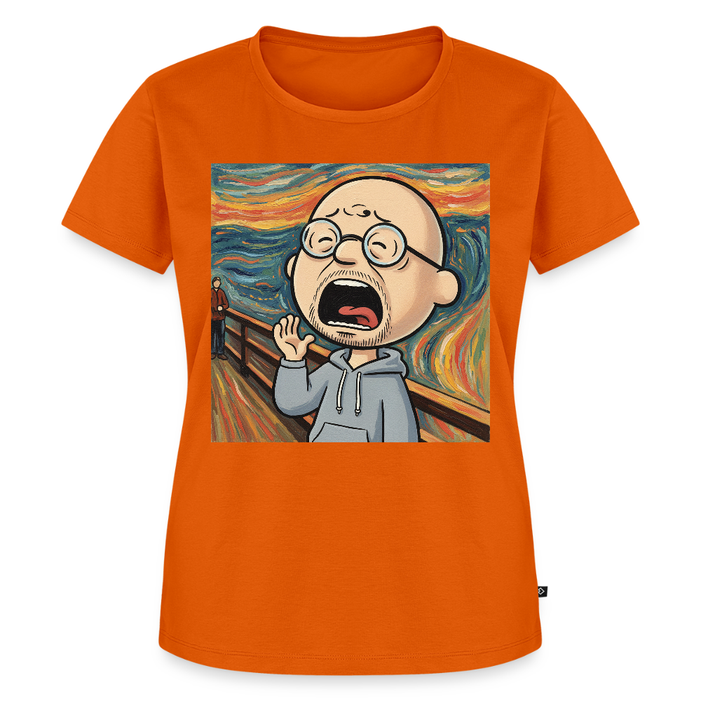 Der Schrei… aber heute bin ich dran | Frauen Premium T-Shirt - Orange 