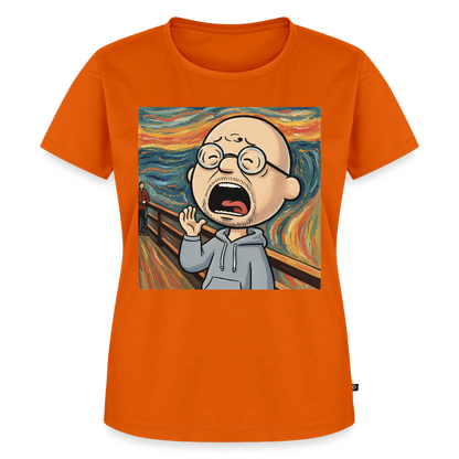 Der Schrei… aber heute bin ich dran | Frauen Premium T-Shirt - Orange 