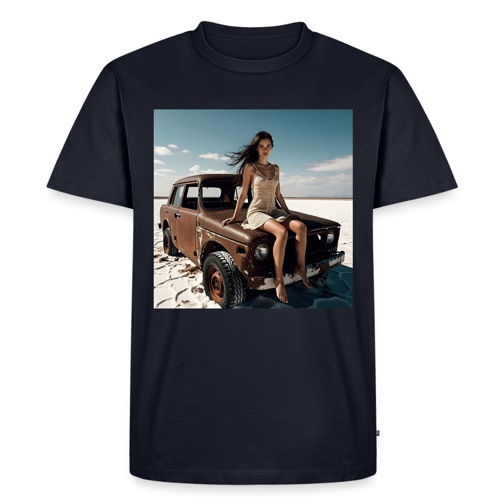 Warten auf irgendwas | Männer Premium T-Shirt - Navy