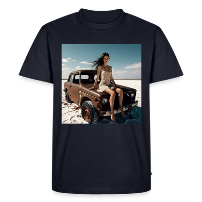 Warten auf irgendwas | Männer Premium T-Shirt - Navy