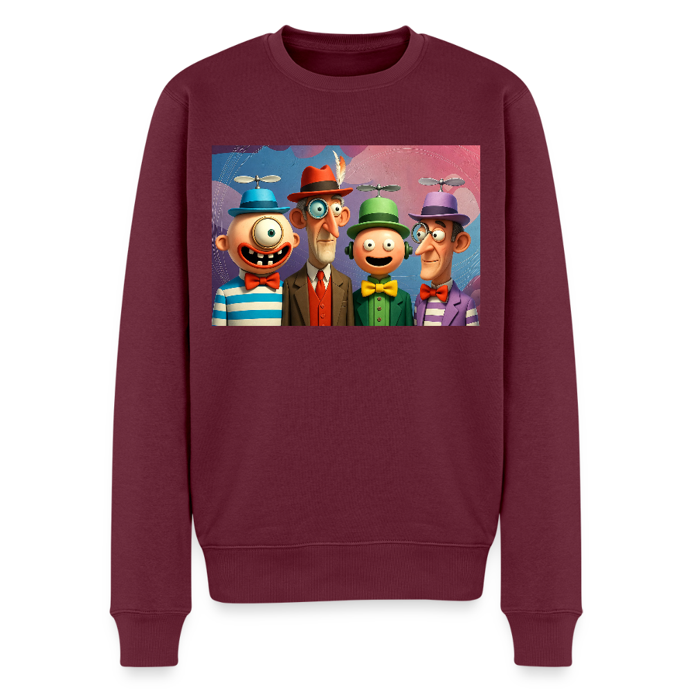 Gedankenkreise auf Hochtouren |  Männer Premium Pullover - Burgunderrot