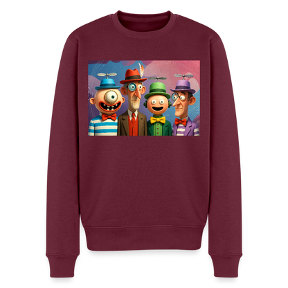 Gedankenkreise auf Hochtouren |  Männer Premium Pullover - Burgunderrot